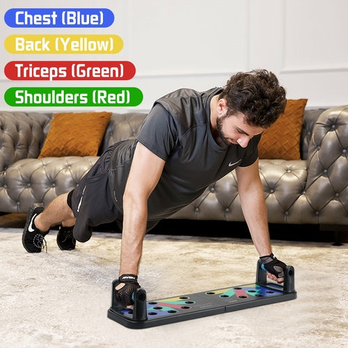 9 in 1 Push Up Rack Training Board ABS abdominal Muscle Trainer Sports